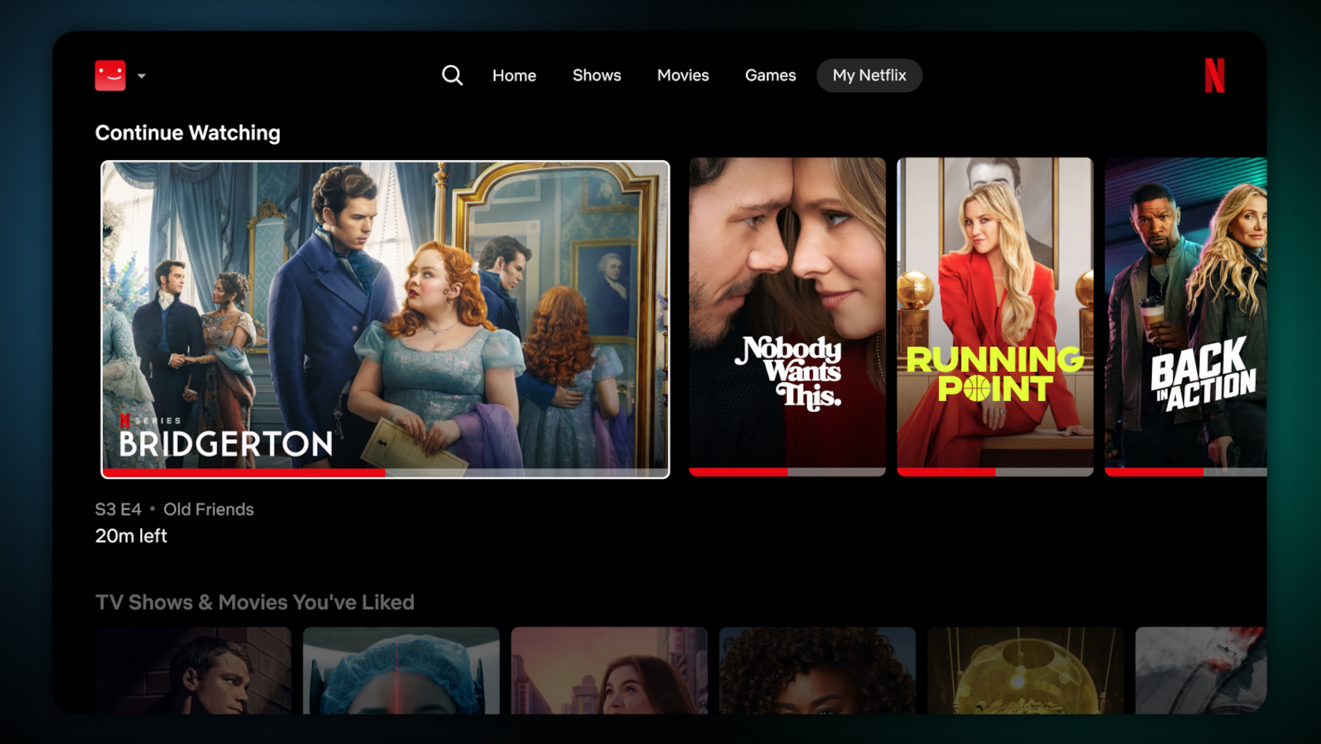 Interfaz de Netflix